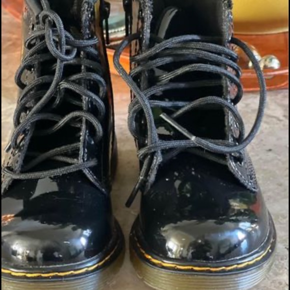 Dr. Martens 1460 8-Eye Patent Boot - Little Kid / Big Kid - Black - Picture 4 of 5